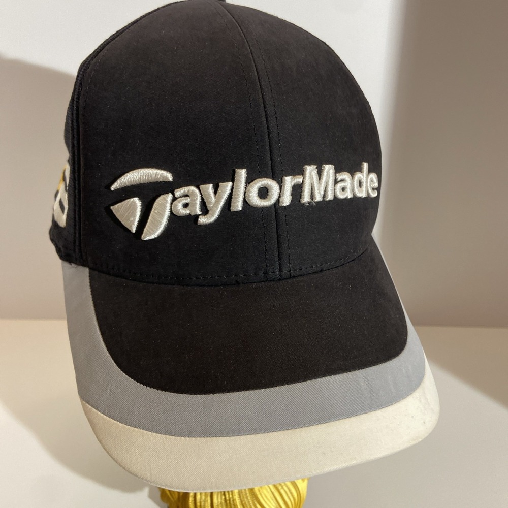 Taylor Made by Tmax Gear Ball Cap with Adjustable Closure Golf Hat Black